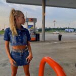 Emily Skinner Instagram - Empty gas stations at sunset make my heart soar