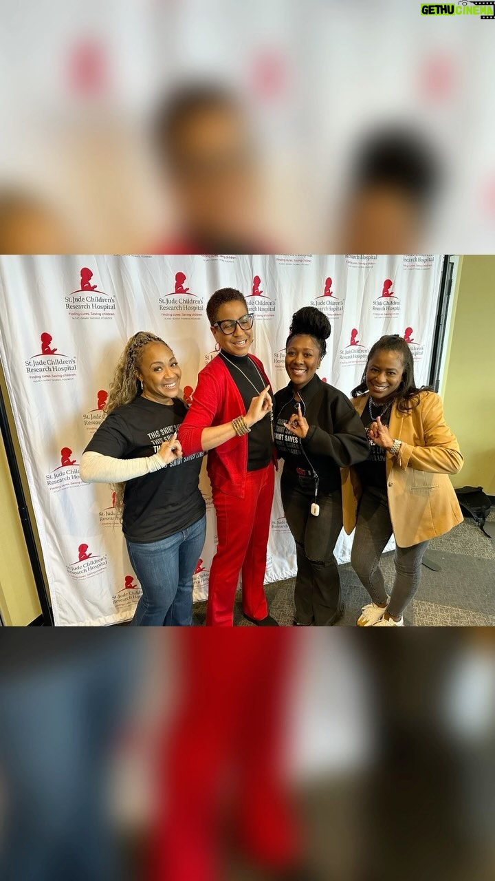 Erica Campbell Instagram - Today was a great day! We’ve hit the ground running to raise awareness and funds for St. Jude’s Children’s Research Hospital! Thank you to @caseyjmusic, @jjhairston , @vashawnmitchell and @jekalyncarr for stopping by @getuperica ! There is still time to join us and help raise funds and awareness to save lives by becoming a @StJude Partner in Hope monthly donor. Use your voice for #StJude until no child dies from cancer. Join us in helping kids fight cancer by donating $19/month to @stjude! Call now! 800-411-9898. You can also text “Get Up” to 626262 to donate to St. Jude. #stjudeambassador #StJude #MusicGives #ThisShirtSavesLives #stjudeambassador #GetUpMornings @getuperica