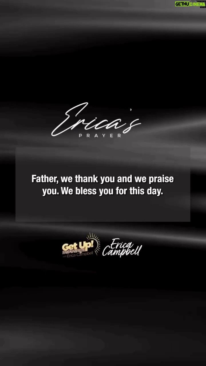 Erica Campbell Instagram - Help us to not be self-centered or self-serving, but to serve others, Lord Jesus. As you fill us and equip us, we’ll never go lacking because we lean and trust, and depend on you. #EricaCampbell #EricasPrayer #GetUpErica