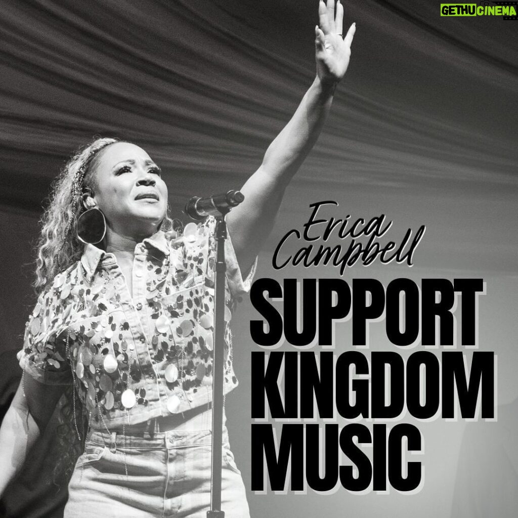Erica Campbell Instagram - Happy Friday! It’s time to Support Kingdom Music! Make sure you check out these new releases, and add them to your playlists! #supportkingdommusic