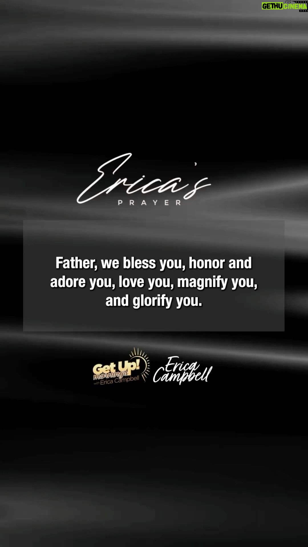 Erica Campbell Instagram - Thank you for strength and purpose. Thank you for victory and power. Thank you for your favor. Thank you for all that you’ve done, but, God, we live in great expectation of what is to come. #EricaCampbell #EricasPrayer #GetUpErica