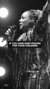 Erica Campbell Instagram - I’m crying out for your babies too! ❤️ Before you go to bed tonight, speak life over your children. God is answering your prayers. Don’t stop. Type “Amen” if you agree 🙏🏼 🎥matt.wiley_