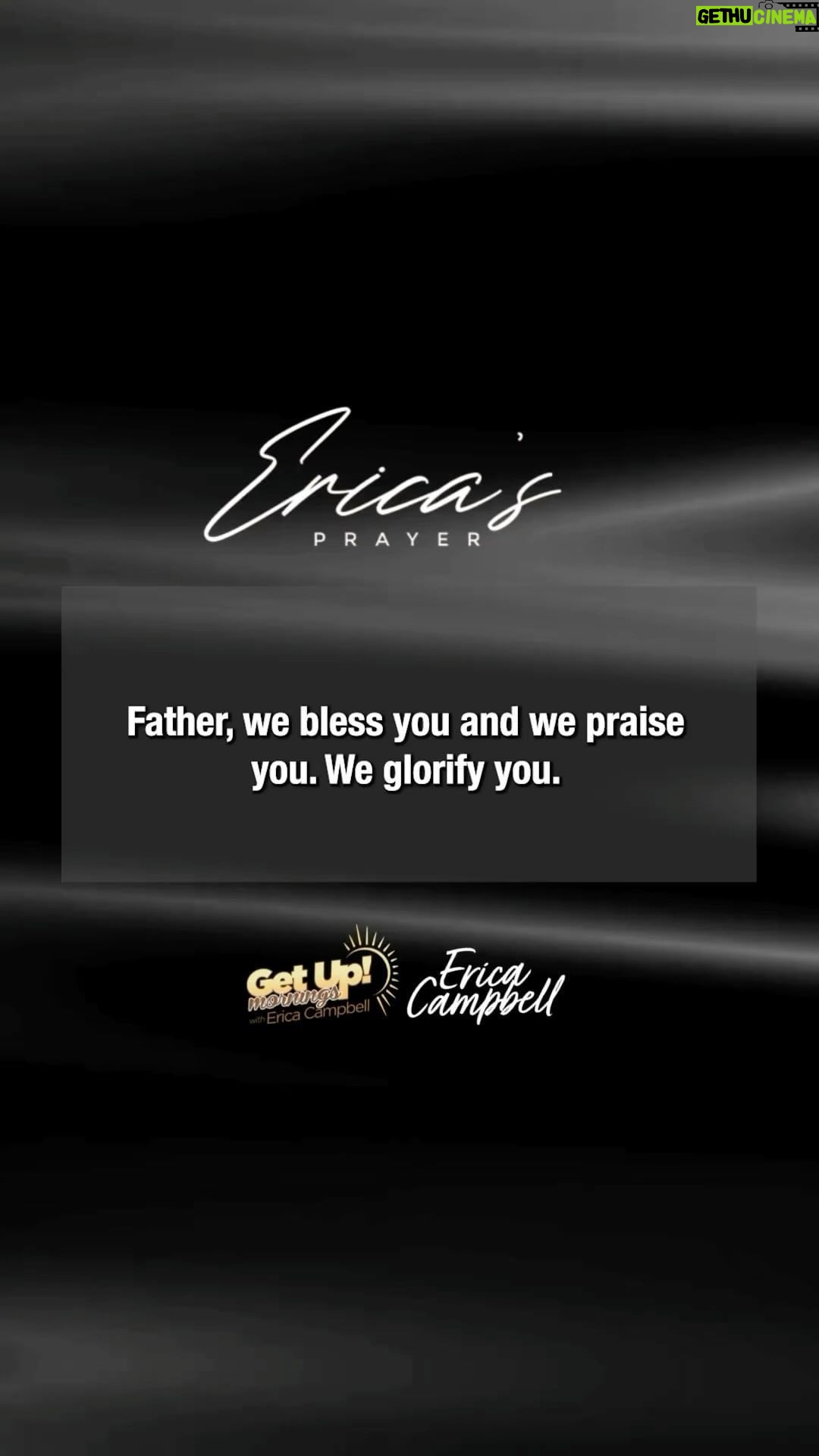 Erica Campbell Instagram - God, I thank you that every lesson we’ll learn today, we’ll give you glory for. I thank you, God, that there’s no task that we can’t handle. You can give us strength. #EricaCampbell #EricasPrayer #GetUpErica