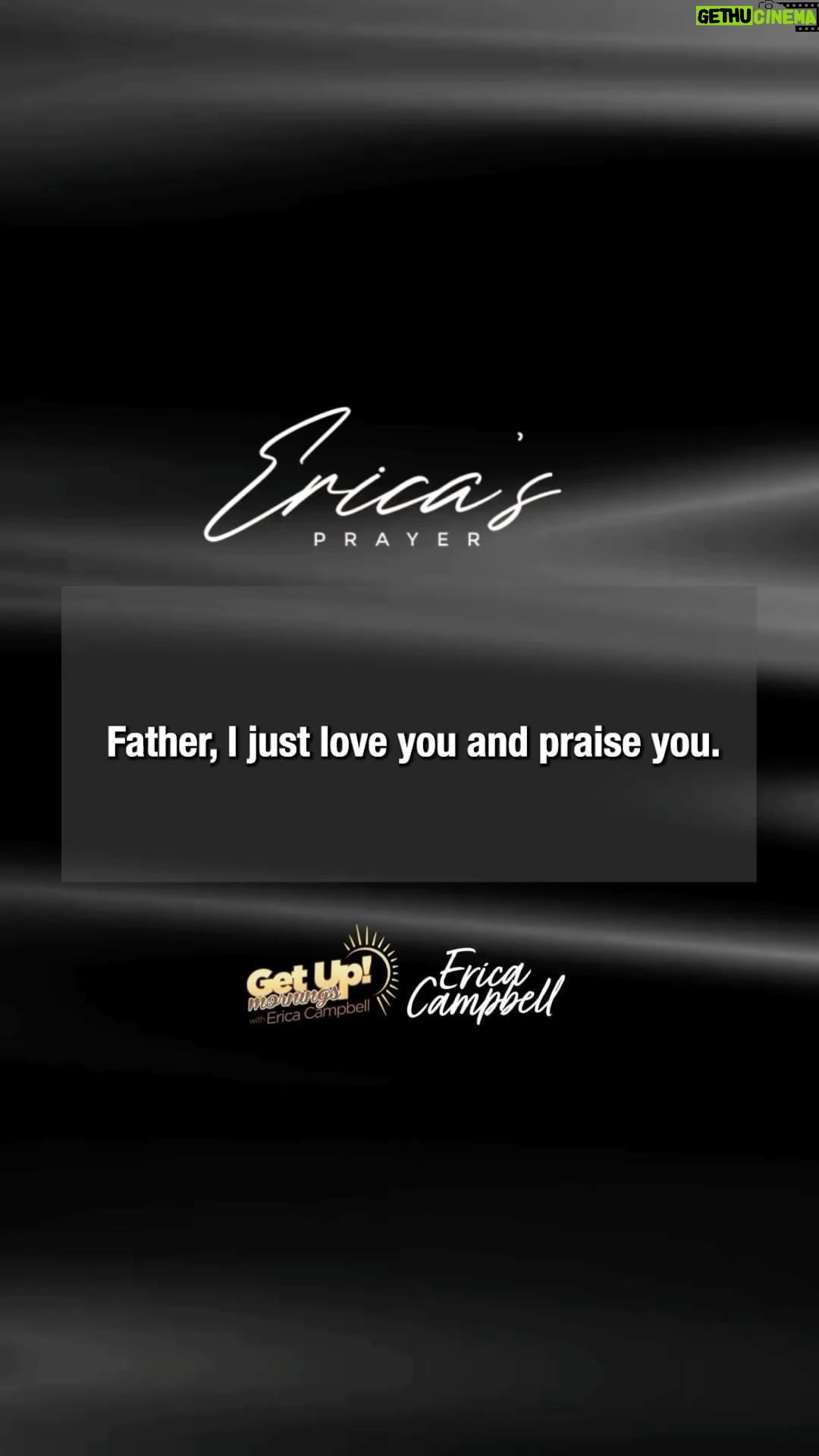 Erica Campbell Instagram - Lord, keep us safe today as we go through the rest of our day. Keep us covered in your blood, in the center of your will and the palm of your hand, and we’ll bless your name forevermore. #EricaCampbell #EricasPrayer #GetUpErica