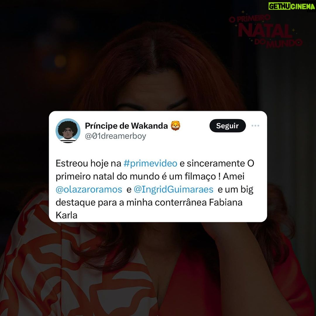 Fabiana Karla Instagram - Estou acompanhando vocês assistindo nosso filme #oprimeironataldomundo 🎄🎅 Me conta aqui o que acharam! 👇🏻🤩