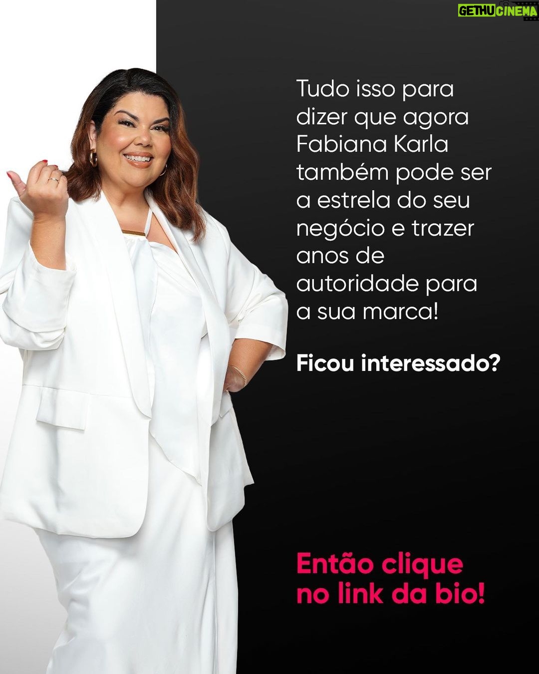 Fabiana Karla Instagram - Tem mais uma estrela chegando para o nosso elenco! Seja muito bem-vinda, @fabianakarlareal! 🤩💖 Uma das artistas mais queridas do Brasil, agora ela também pode estrelar a campanha do seu negócio. Quer saber como? Clique no link da bio. 🚀 #vendas #varejo #acelerai #negocios #propaganda