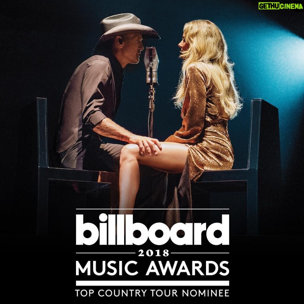 Faith Hill Instagram - We are honored #Soul2Soul has been nominated for the 2018 @BBMAs! Catch the show May 20th on NBC. #BBMAs