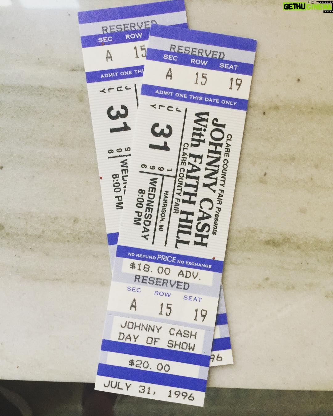 Faith Hill - 37.7K Likes - Found these while doing some house cleaning. I remember this show. Everything about it is still so vivid to me. What a dream!! Opening for the legendary Johnny Cash back in 1996. I remember this like it was yesterday! #FBF