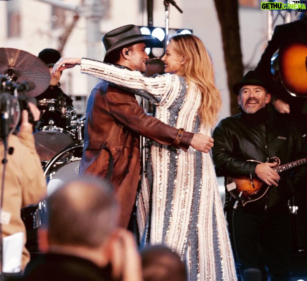 Faith Hill Instagram - An Incredible ending to an amazing week. #TheRestOfOurLife New York, New York