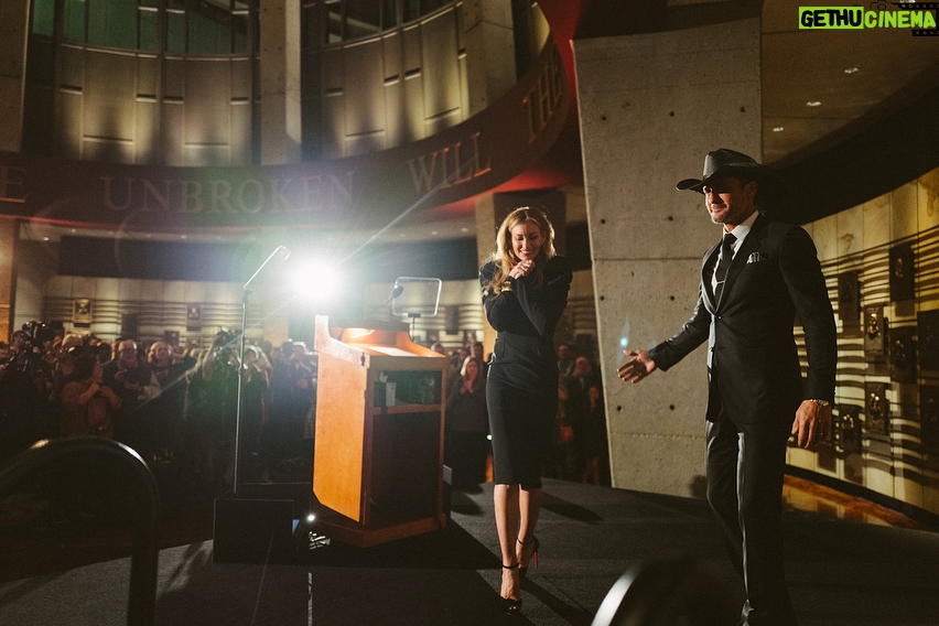 Faith Hill Instagram - What an emotional night. A true blessing and a dream to have our very own exhibit at the ‘Country Music Hall Of Fame’! Country Music Hall of Fame and Museum