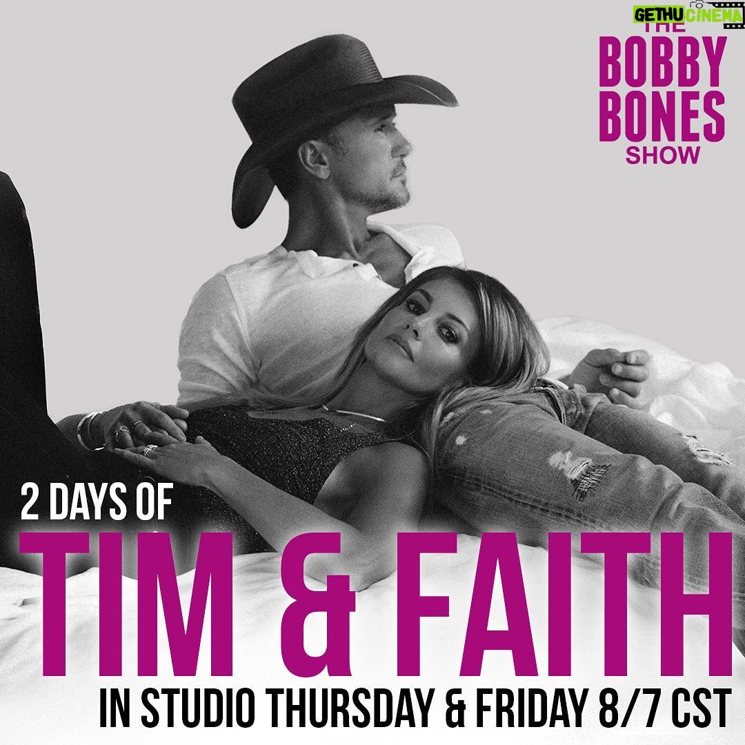 Faith Hill Instagram - Back to back mornings with @mrbobbybones. Listen in tomorrow! #therestofourlife