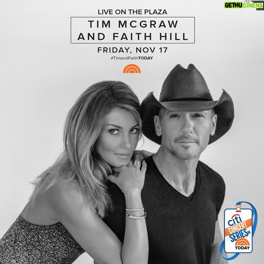 Faith Hill Instagram - See you next week, NYC! #TimandFaithTODAY