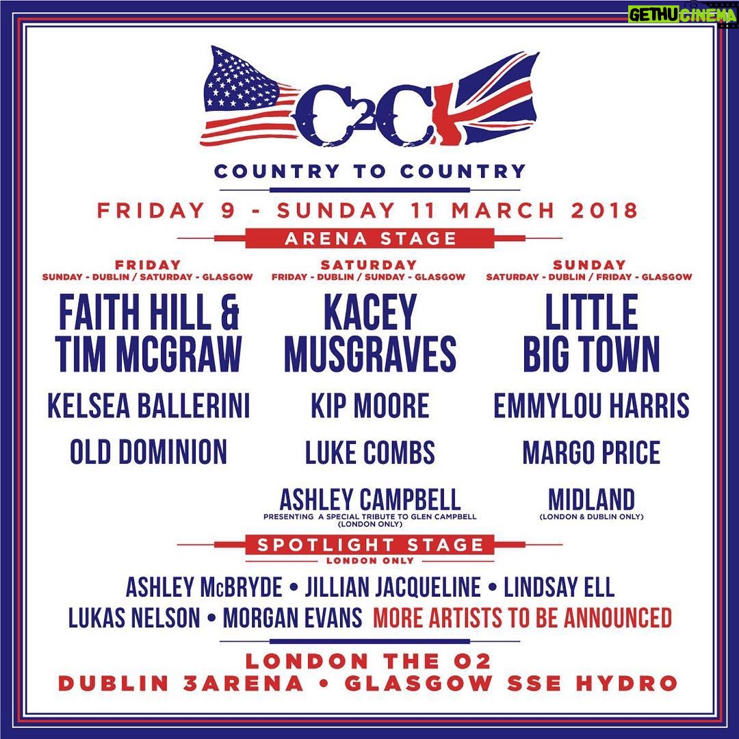 Faith Hill Instagram - Tickets on-sale now! #c2c2018 c2c-countrytocountry.com
