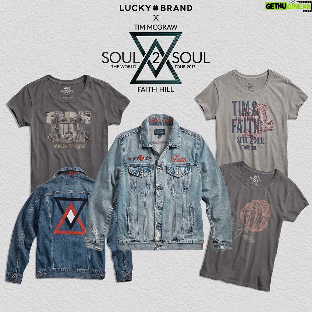 Faith Hill Instagram - Excited to announce the Lucky Brand EXCLUSIVE #Soul2Soul Collection! Follow @LuckyBrand for details on our ultimate #Soul2Soul Giveaway! #MyLuckyBrand #LuckyxMusic