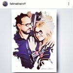 Fatima Khair Instagram - شكرا الفنان المبدع هشام الزوين على هديتك الرائعة خلال زيارتك لموقع تصوير مسلسل شهادة ميلاد