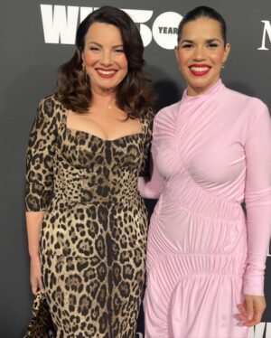 Fran Drescher Instagram - Last night w honoree @americaferrera and @sagaftra neg com leaders @msjoelyfisher @francesfisher @thekevine  gr8 2b out celebrating @womeninfilmla