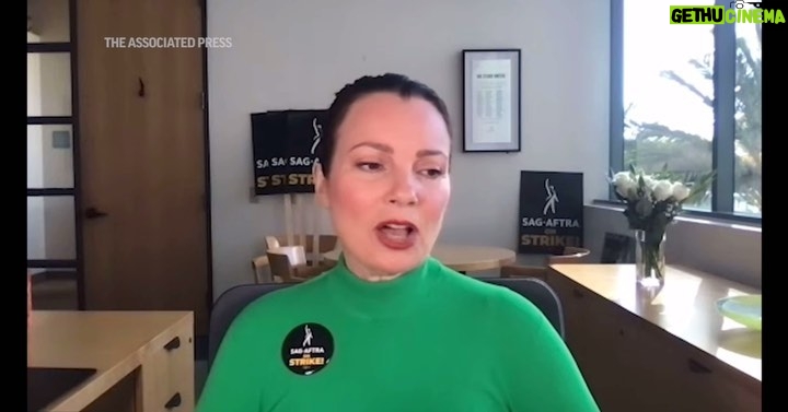 Fran Drescher Instagram - AP interview on amptp breaking from the negotiations part 1