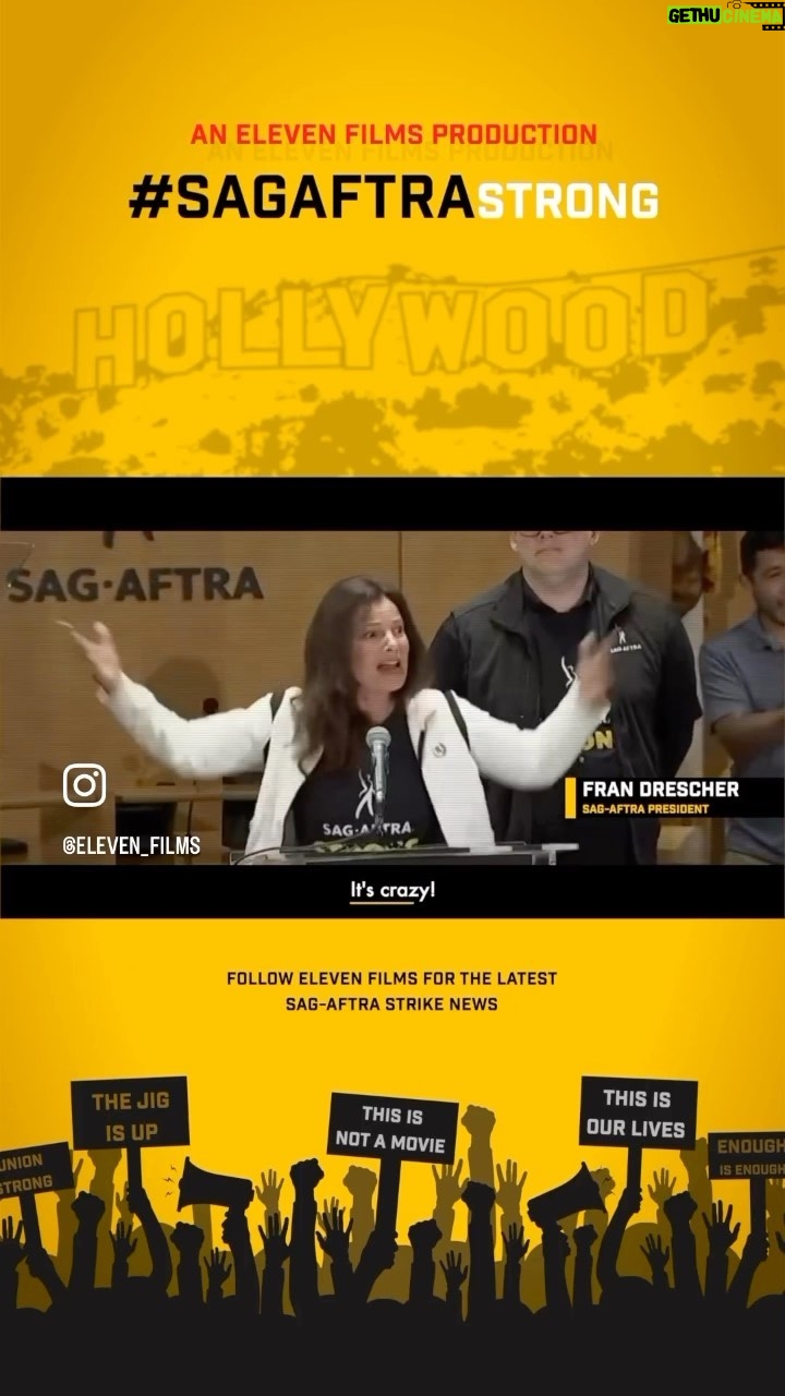 Fran Drescher Instagram - Watch this! @Eleven_films @sagaftra #sagaftrastrike