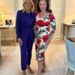 Fran Drescher Instagram - At tea with the First Lady Dr Jill Biden Girl from Queens does alright!