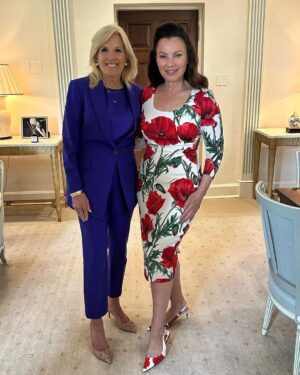 Fran Drescher Instagram - At tea with the First Lady Dr Jill Biden  Girl from Queens does alright!