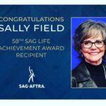 Fran Drescher Instagram - Congratulations Sally! SAG Award® and Oscar®-winning actress Sally Field has been named the 58th recipient of SAG-AFTRA's highest tribute: the SAG Life Achievement Award for career achievement and humanitarian accomplishment. Field will be presented with the performers union's top honor at the 29th Annual Screen Actors Guild Awards ceremony, which will be broadcast live on Netflix’s YouTube channel, YouTube.com/Netflix, Sunday, February 26 at 8 p.m. ET / 5 p.m. PT from the Fairmont Century Plaza in Los Angeles.