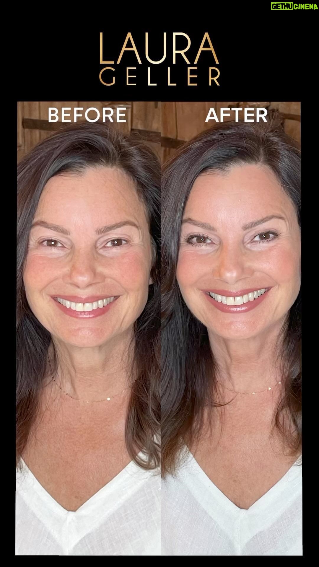 Fran Drescher Instagram - Later I’ll post candid pix of me & Petah from yesterday & all I have on is my laura geller clean youthful natural look!