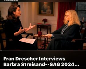 Fran Drescher Instagram - Me w/Streisand! Don’t miss my interview with this iconic warrior queen! Link in profile https://youtu.be/Tlv_4mko8AI?si=hrBI1Avg_UWXDFmE
