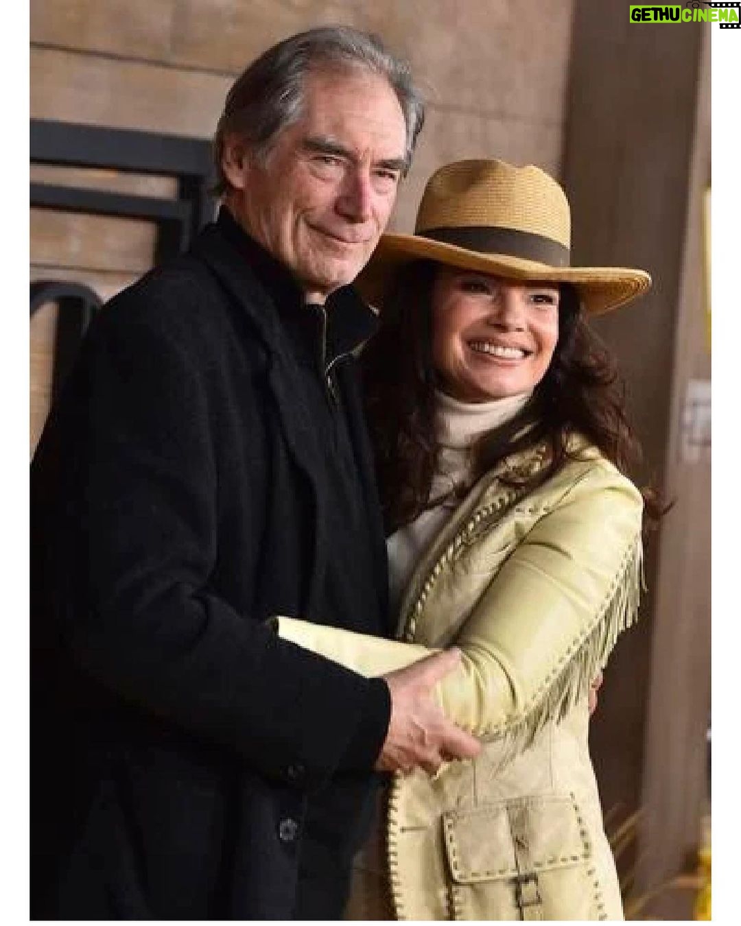 Fran Drescher Instagram - Went to #1923TV premier last night. So fun! Everyone LOVED! Ran into @timothydaltonofficial who stars with @helenmirren & @harrison_ford_verified_page @motherwolfla after party. Delish!