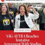 Fran Drescher Instagram - We did it!!!! The Billion+ $ Deal! 3X the last contract! New ground was broke everywhere!Ty sag aftra members for hanging in and holding out for this historic deal! Ty neg comm, strike captains, staff, Duncan & Ray, our lawyers, the IA team , family and friends. Our sister unions for their unrelenting support! And the amptp for hearing us and meeting this moment! #sagaftrastrong
