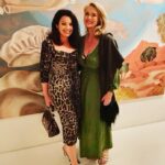 Fran Drescher Instagram - After a hard day at the office, I pushed myself to pull it together and attend an engagement party with my long time bestie Donna Dixon! Finding balance is important. TGIF! Let’s hope the amptp ceo’s resurface with a seal the deal counter! 🙏💪🤞🏽