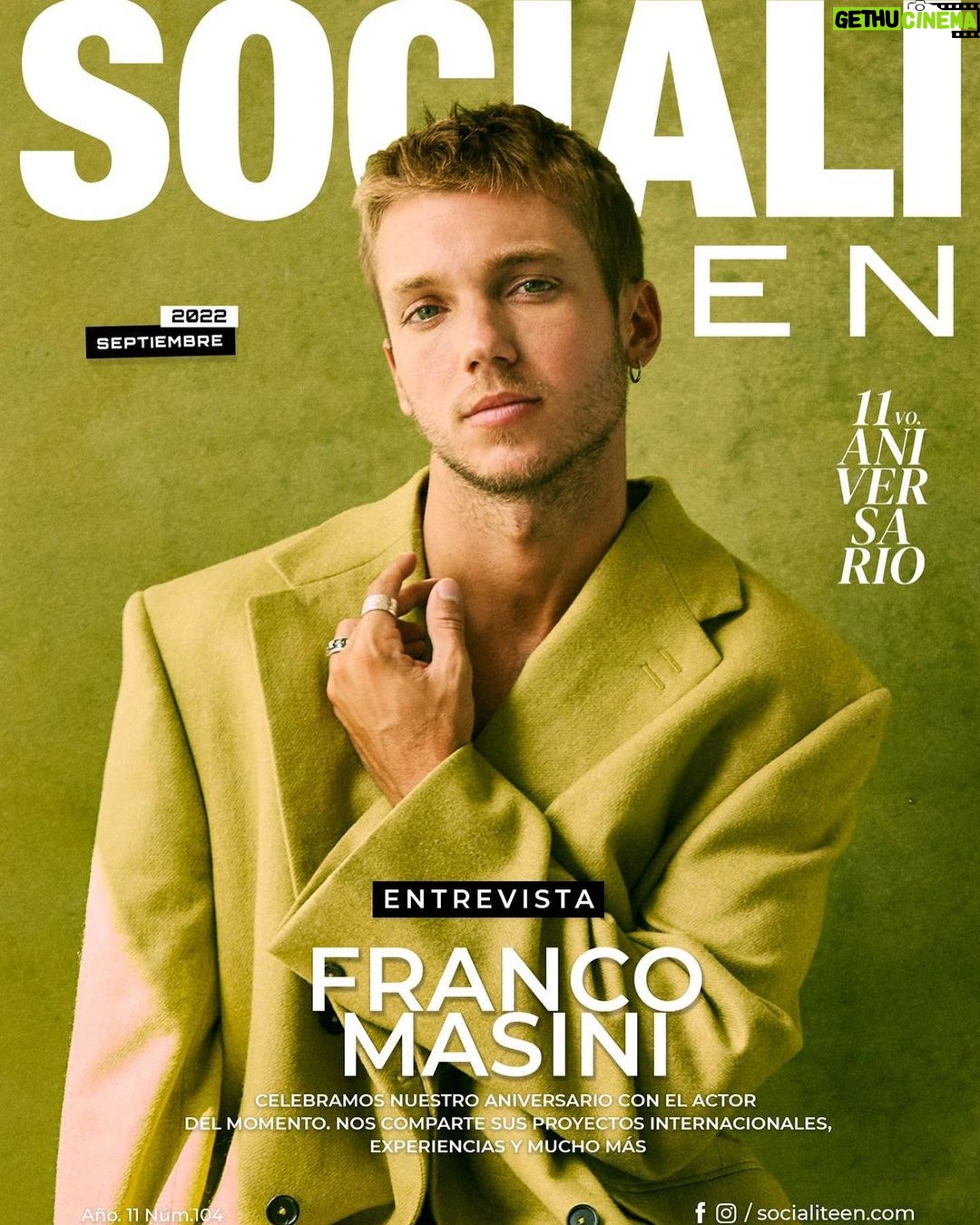 Franco Masini Instagram - Portada septiembre 🤍🇲🇽🇪🇸