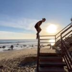 Gavin Magnus Instagram - How's your day going? Like this post ⬆️🤣 #beach #cliff #cliffjumping #reels Malibu, California