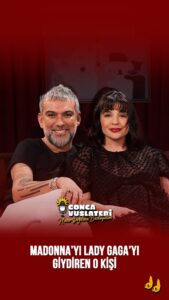 Gonca Vuslateri Instagram - Madonna’yı Lady Gaga’yı giydiren o kişi… Hazır Değilsen Başlayalım Hakan Akkaya bölümüyle YouTube kanalımızda yayında! #goncavuslateri #hakanakkaya #hazırdeğilsenbaşlayalım Abone olmayı unutma a ceylan gözlü izleyici🐣🫶🏼😎🙆🏻‍♀️