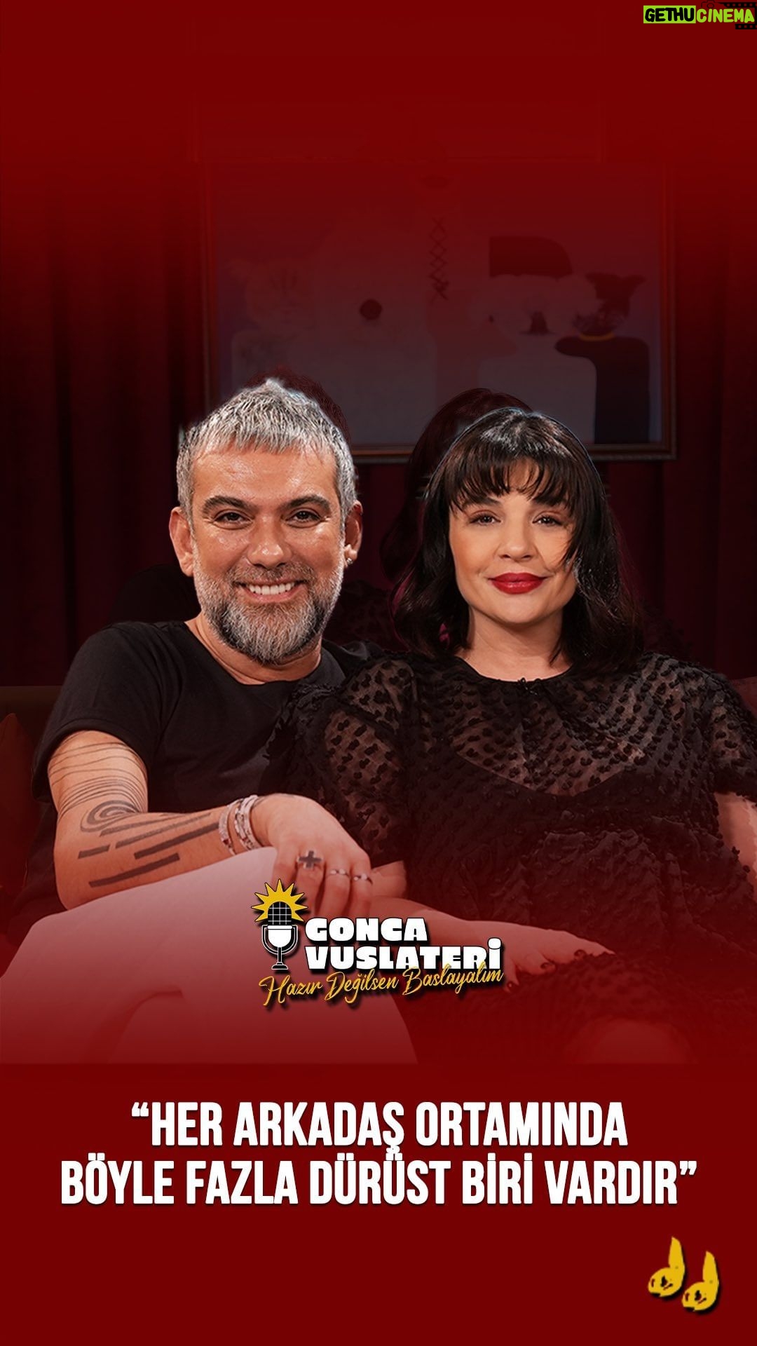Gonca Vuslateri Instagram - Her arkadaş ortamında böyle fazla dürüst biri vardır :) Hazır Değilsen Başlayalım Hakan Akkaya bölümüyle YouTube kanalımızda yayında! #goncavuslateri #hakanakkaya #hazırdeğilsenbaşlayalım Link Bio’da ! Abone olmayı unutma!🙆🏻♀️🍒👈🏼