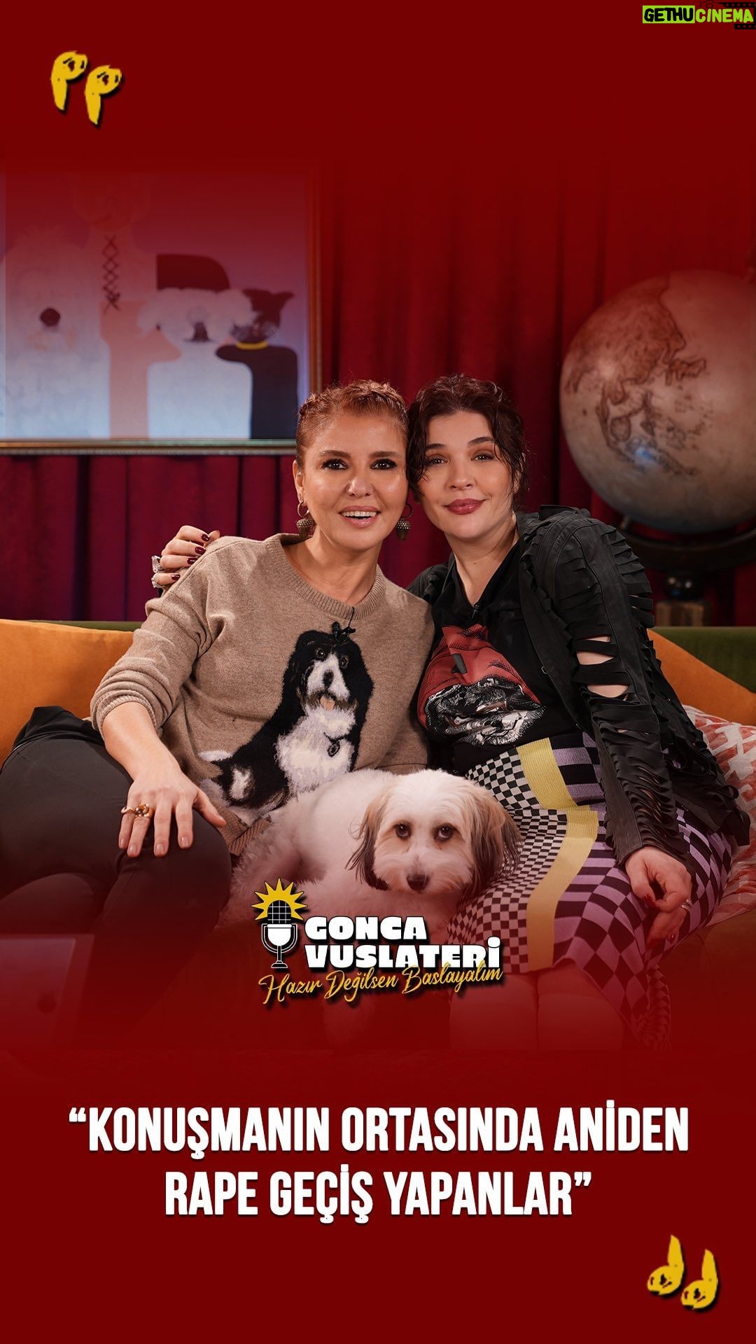 Gonca Vuslateri Instagram - Güüünaydınnn♥️♥️ Konuşmanın ortasında aniden rape geçiş yapanları etiketleme postu :) Hazır Değilsen Başlayalım Gülben Ergen bölümüyle YouTube kanalımızda yayında! #goncavuslateri #gülbenergen #hazırdeğilsenbaşlayalım
