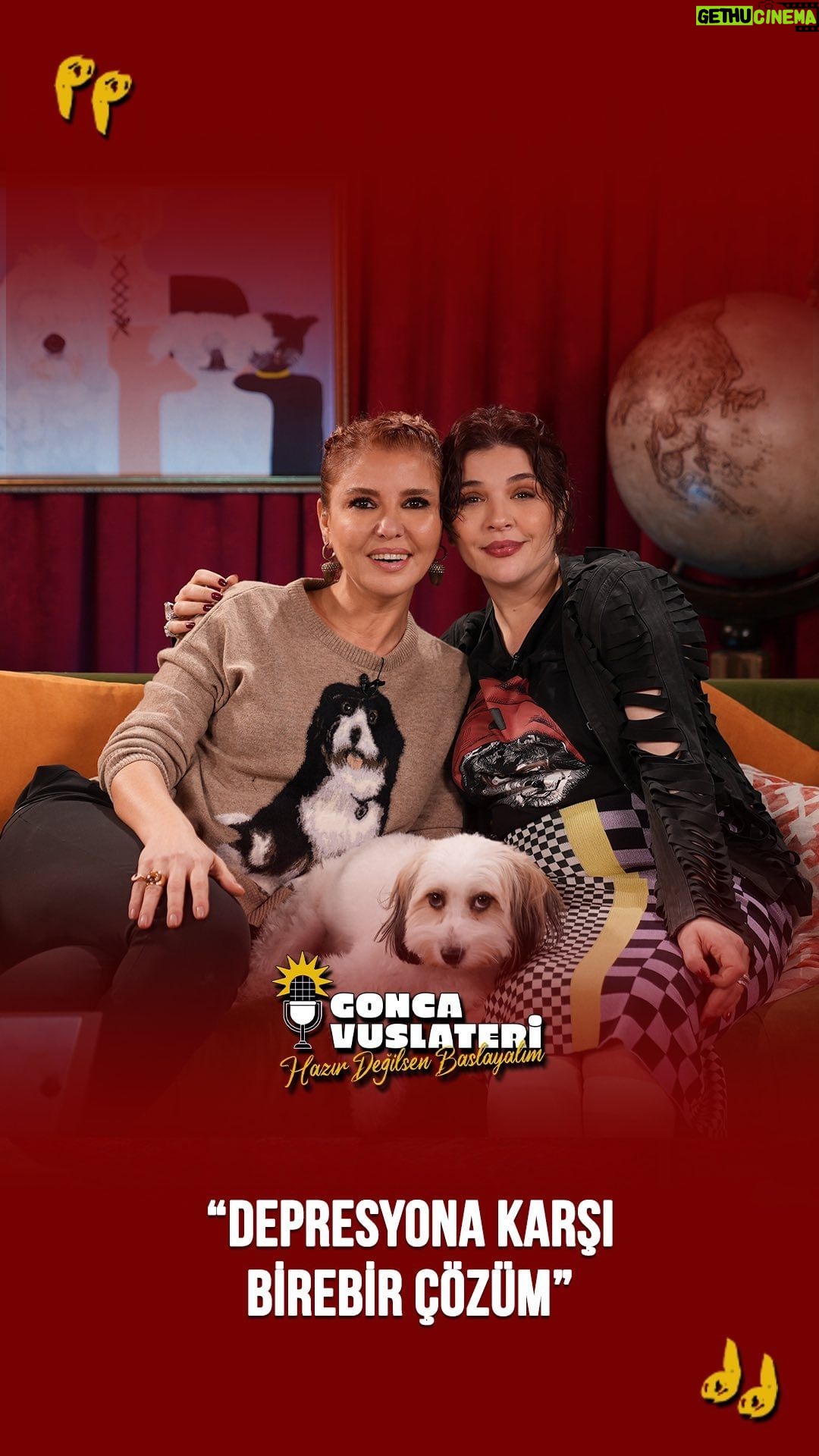 Gonca Vuslateri Instagram - Depresyona karşı birebir çözüm :) Hazır Değilsen Başlayalım Gülben Ergen bölümüyle YouTube kanalımızda yayında! #goncavuslateri #gülbenergen #hazırdeğilsenbaşlayalım #sedasayan 🧝🏼♀️ Link bio’da! Abone olmayı unutma!🤩🫂♥️💁🏻♀️