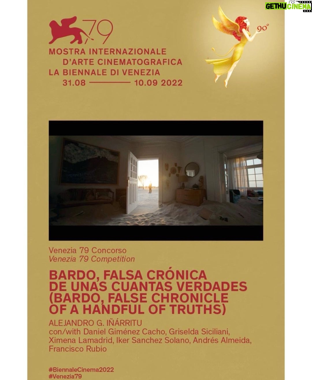 Griselda Siciliani Instagram - Aquí vamos! BARDO de Alejandro G. Iñárritu. Emocionada y feliz ! Felicidades a todos los que son parte de esta maravilla. Tremendo y amado equipo🙏🏻🎬 #venezia79 @labiennale