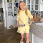 Gwyneth Paltrow Instagram – Today’s “spring break breakfast” was a classic: silver dollars on my @monogramappliances griddle served with extra-crispy bacon. Teenage boy approved.