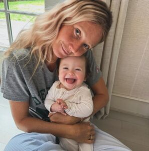 Gwyneth Paltrow Instagram - It’s #worlddownsyndromeday so I want to highlight one of my favorite people to snuggle, miss Georgia Grace. Georgia, you bring pure joy and light deep into the hearts of everyone who meets you. We adore you down to your tiny toes and can’t wait to see how you show this world who’s boss. Love G, B, A & M💕