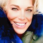 Hannah Waddingham Instagram - Thanks so much to @charlottebaillieu for my cheeky,faux-foxy bomber! Chiiiiic! X