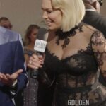 Hannah Waddingham Instagram - Quick dance break with @hannah_waddingham and @recess_therapy at the #GoldenGlobes 🕺