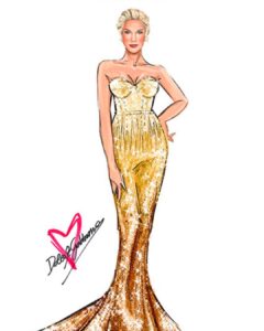 Hannah Waddingham Instagram - Finally a chance today to pause and appreciate the unbelievable work done on this magical privilege of a gown for our wonderful,fulfilling night @sagawards albeit virtually! @dolcegabbana and their flawless team handmade this beauty in Milan for me! Mind blowing. The gown weighs 22 pounds and took about 210 hours to create…..features 3,000 Swarovski bead fringes, 10,000 Swarovski crystals, 30,000 sequels and 40,000 Miyuki beads. How does one do this justice?! By obsessively videoing it on my hotel room floor at 4am,by myself,unable to take my tired eyes off it like a magpie,that’s how!!! From the bottom of my heart, to @luciodirosa and Holly G, @jamesyardley for creating this alchemy and everyone that wrecked their fingertips making this,I’m eternally grateful for your artistry. To @debeersofficial for my goddess jewellery that I TOTally wanted to steal and quite frankly nearly did!… and to my hair&make up for absolutely coming up to meet the dress and jewels head on @lewis_pallett & @hannahmartinmakeup ..Not an easy ask,but achieved to the max nonetheless….you are the very best at what you do. Finally to the truly gifted touch and imagination of @josephsinclair my photographer.Yowzers,I’m a bit awe struck. Thank you Sir. X Now……How the hell do we all top this!?! 😂🙏🏻❤️ Claridge’s