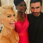 Hannah Waddingham Instagram - Barely slept after last night. These moments with this magical lot just keep getting better and better. The loveliest,most down to earth,normal(ish) gems you could ever hope to share this whirlwind with. Thank you @sagawards for the best springboard to S3 #tedlasso Can’t wait to get back behind my lady’s desk.⚽️🍎❤️ To the best team I could hope for getting me there: @annickrenee @carlyroesen @jamesyardley @ollielast @lewis_pallett @hannahmartinmakeup @claridgeshotel Thank you Scott….sorry for the mayhem in 506!😜😘 Claridge’s