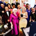 Hannah Waddingham Instagram - Barely slept after last night. These moments with this magical lot just keep getting better and better. The loveliest,most down to earth,normal(ish) gems you could ever hope to share this whirlwind with. Thank you @sagawards for the best springboard to S3 #tedlasso Can’t wait to get back behind my lady’s desk.⚽️🍎❤️ To the best team I could hope for getting me there: @annickrenee @carlyroesen @jamesyardley @ollielast @lewis_pallett @hannahmartinmakeup @claridgeshotel Thank you Scott….sorry for the mayhem in 506!😜😘 Claridge’s