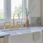Heather Rae El Moussa Instagram - In my home design era 🤍 Swipe for a few of my most recent design saves that I may or may not have used as inspo for the homes in The Flipping El Moussas season 2 (you’ll have to see for yourself 👀🤫 Obsessing over earth tones, blue cabinets, gold appliances, and stone backsplashes… Which one is your favorite: 1, 2, 3, or 4??
