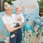 Heather Rae El Moussa Instagram - Planning Tristan’s ONEder the sea party was definitely one of my favorites 🥹🐠🫶🏻😇 A lot of you messaged me asking for detail shots of the party so swipe through for the cutest, most perfect and magical details 🤍 This party was so special and a little sweet side note, our party planner Carrie (@lavishlittlesevents) also planned our wedding and all of our parties. I definitely wouldn’t be able to do this without her and she has helped us find all of the best vendors (like @threepetalsdesign + the others tagged!) who always end up being the most perfect fit for whatever theme we end up picking… not sponsored, she’s just a lifesaver and I can’t take full credit for all these magical details 🤪So swipe through and if you have a favorite detail or party planning/hosting question, drop it below 🤍 🤍 Newport Beach, California