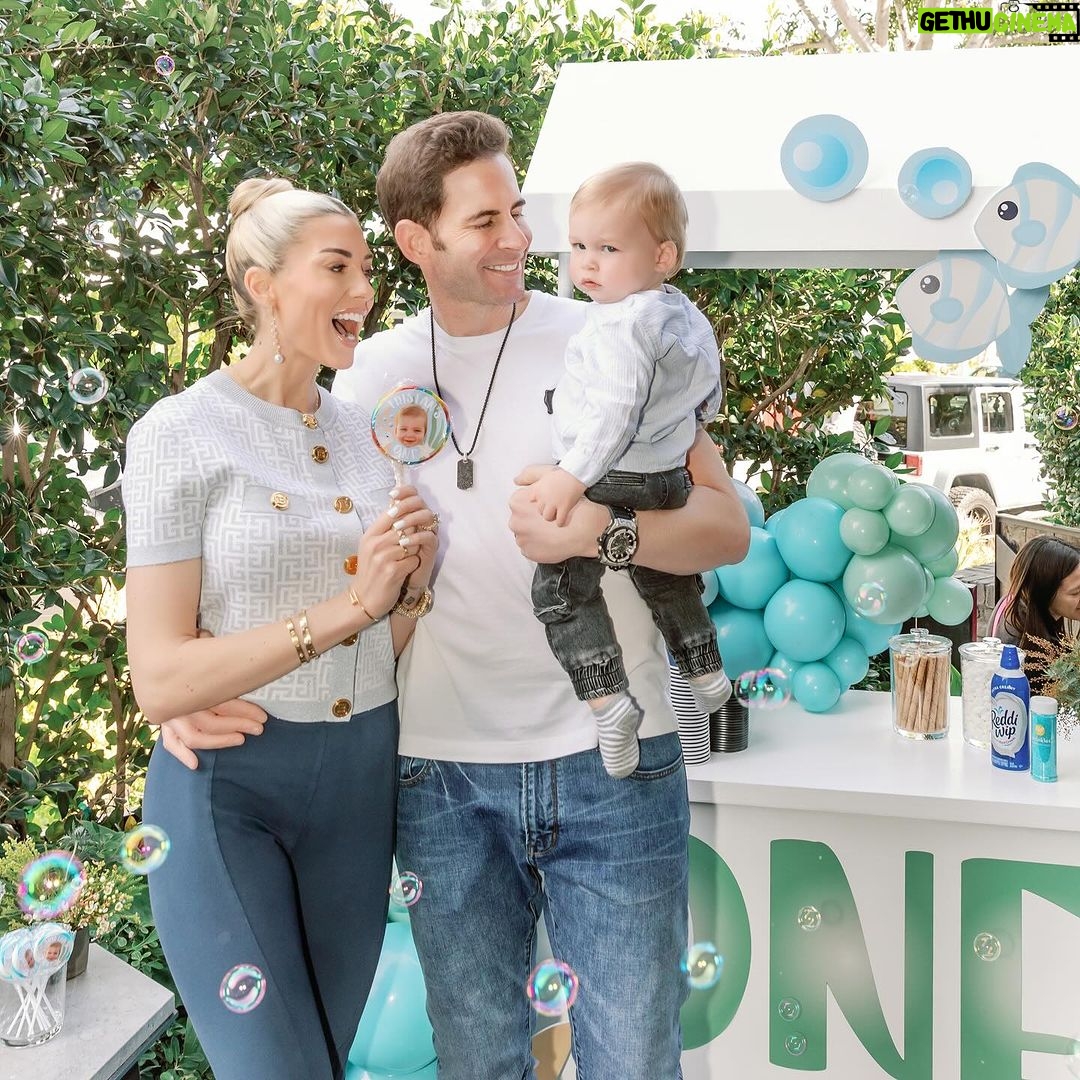 Heather Rae El Moussa Instagram - Tristan’s ONEder the sea 🌊 🐠🦈 🐳 birthday party was perfect in every way. Our hearts are so full. 🥹☺️ Wanted to do a little roundup of some of our favorite moments from his party but also ICYMI- we originally had planned on throwing a bigger birthday for him & it got completely out of control and we ended up deciding to pivot and do a very intimate party at our own house. We really wanted to soak in every moment & not feel overwhelmed and it was extra special to just be surrounded by our family and a few friends to celebrate our sweet little love. Newport Beach, California