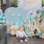 Heather Rae El Moussa Instagram - Tristan’s ONEder the sea 🌊 🐠🦈 🐳 birthday party was perfect in every way. Our hearts are so full. 🥹☺️ Wanted to do a little roundup of some of our favorite moments from his party but also ICYMI- we originally had planned on throwing a bigger birthday for him & it got completely out of control and we ended up deciding to pivot and do a very intimate party at our own house. We really wanted to soak in every moment & not feel overwhelmed and it was extra special to just be surrounded by our family and a few friends to celebrate our sweet little love. Newport Beach, California