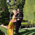 Heather Rae El Moussa Instagram - Weekend highlights: Tarek and I laughing, dancing, and celebrating love like there’s no tomorrow. 🥹 And just when we thought love couldn’t get any sweeter, our friends tied the knot! Cheers to unforgettable moments. 🥂💍