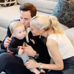 Heather Rae El Moussa Instagram - Happy birthday Tristan Jay!!! Our sweet little bear 🧸 is officially 1 year old today 🥹 The best addition to our family of five and a light that brightens all of our days with his endless smiles, loudest belly giggles, and perfect blue eyes 🤍 I can’t believe we have 1 teenager, 1 pre-teen, and a toddler in our home… soaking in every single moment, big and little, because where does the time go?!